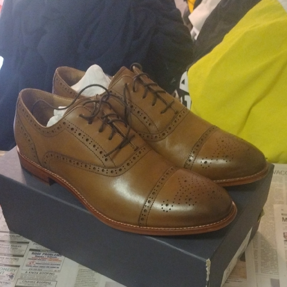 Classic Brown Leather Men's Dress Shoes